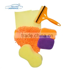 7pcs Microfiber Car Cleaning Cloth Kit , Car Washing Set thumbnail-1
