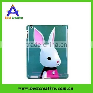 Rabbit Pattern Plastic Case for Ipad2 New Ipad thumbnail-1