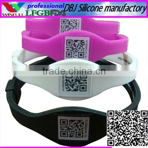 RFID Swimming Pool Silicone Bracelet(LFGB/FDA/CE) thumbnail-1