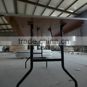 Used Cheap Plywood Banquet Rect Folding Tables For Sale thumbnail-2