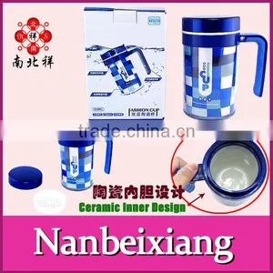 350ML Cheap Office Ceramic Mugs With Handle thumbnail-1