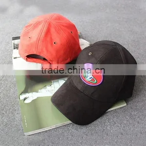 Custom Suede Fabric Embroidery Patch Baseball Cap Without Button thumbnail-4