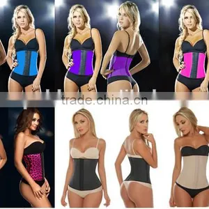New Sexy Latex Leopard Wasit Cincher Corsets for Fat Women thumbnail-1