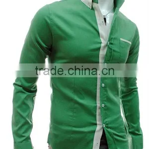 Fashion Candy Colors Luxury Collar Mens Fitted Formal Party Casual Dress Shirts thumbnail-2