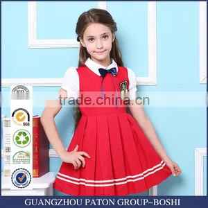 Stylish Girls School Uniform Design School Girls Pinafore thumbnail-1