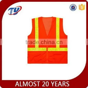 2017 Hi-vis Orange Reflective Vest Design Safety Vest Class 2 thumbnail-1