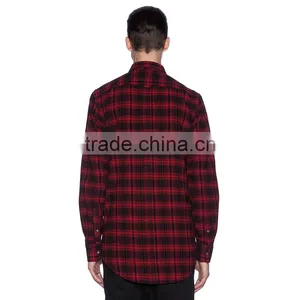 High Quality Mens Casual Shirt Wrinkle Free Shirts of Plaid Fashion Shirts for Men thumbnail-3