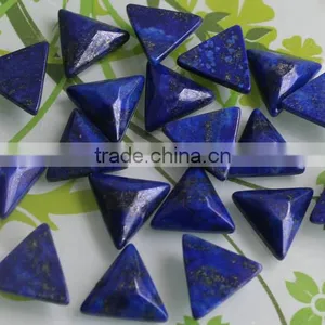 18mm Triangle Shape Lapis Lazuli Charms Jeweley Accessories Unique Triangle Lapis Jewelry Components for Earrings Pendant thumbnail-1