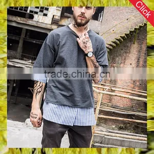 Fancy High Quanlity Fashion Custom Men Stylish t Shirt Cotton 100% t Shirt Men Wholesale China Supplier thumbnail-1