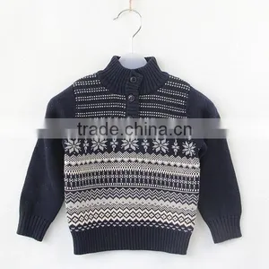 Baby Retro Styles Pullover Snowflake Design Christmas Sweater thumbnail-2