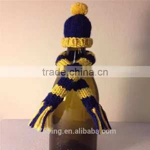 Christmas Decoration Knitted Cap With Wool Pompom Cute Little Knitted Cap thumbnail-1
