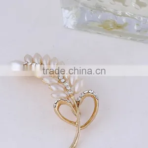 F20049N Grape Pearl Rhinestone Brooch for Wedding thumbnail-2