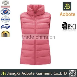 2015 New Design Woman Sleeveless Down With Stand-up Collar Vest thumbnail-1