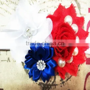 Baby 4th of July Pearl and Rhinestone Headbands For Girls Hair Decoration thumbnail-4
