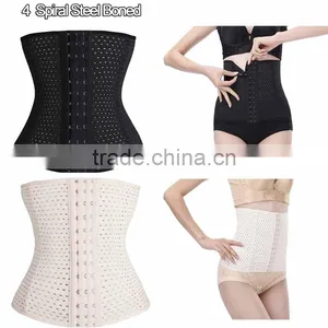 Women Waist Trainer Super Stretch Steel Bone Hot Body Shaper Waist Cincher Control Corset Slimming Belt Tummy Bustiers thumbnail-3