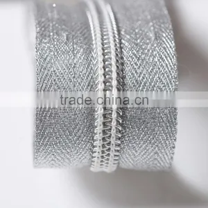5# Open End Silver Teeth Nylon Zippers thumbnail-3