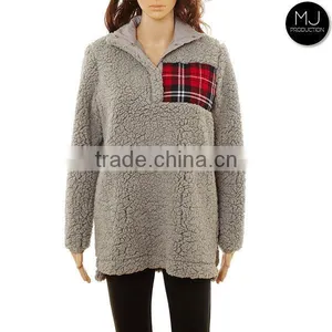 Women Plus Size Winter Fleece Monogrammed Pullover Wholesale thumbnail-4