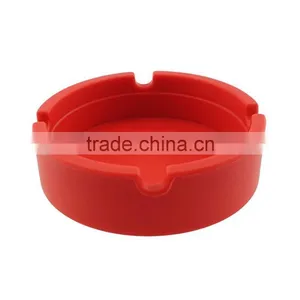 Pocket Portable Silicon Round Ashtray With Custom Logo thumbnail-4