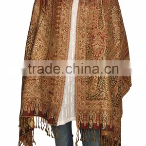 Double Printed Pashmina Stole & Shawl thumbnail-5