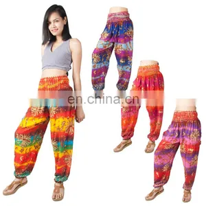 Tie Dye Women's Harem Pants Boho Baggy Genie Yoga Aladdin Trousers Pants thumbnail-1