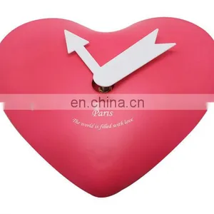 Pendulum Plastic Red Heart Clock thumbnail-3
