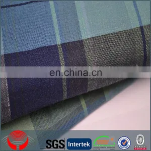 Wholesale Check Linen Cotton Blend Plaid Fabric thumbnail-4