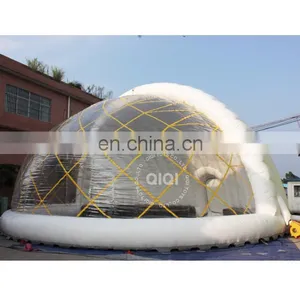 New Inflatable Bubble Tent White Inflatable Dome Tent Transparent Tent for Sale thumbnail-1