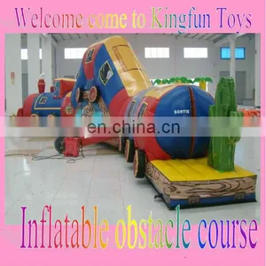 Train Rider Inflatable Obstacle Tunnel Playground thumbnail-1