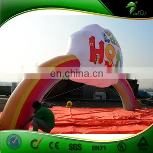 Vinyl Advertising Inflatable Rainbow Arch , Inflatable Entrance Archway for Promotion Event thumbnail-2