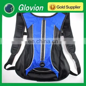 New Arrival LED Flashing Canvas Backpack Led Light Backpack LED Flashing Backpack for Bikers thumbnail-1