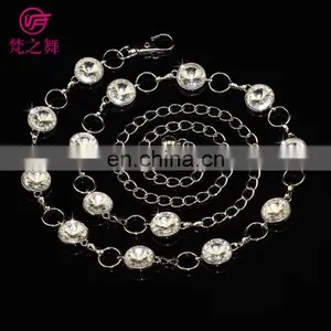 P-9069 Indonesia Rhinestone Belly Dance Waist Chain Jewelry thumbnail-1