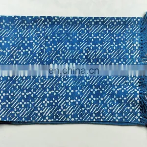 Traditional Indian Handmade Indigo Carpet Rug Home Decor Living Room Cotton Rug thumbnail-3
