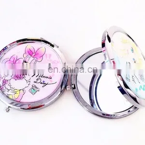 65mm Personalised Handwork Metal Folding Cosmetic Pocket Mirror for Promotional, Decoration Gift thumbnail-3