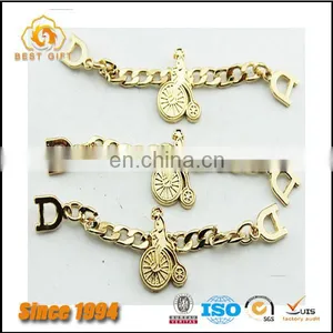 Wholesale Custom Logo Cheap Hardware Bag Accessories Decorative Metal Charms thumbnail-1