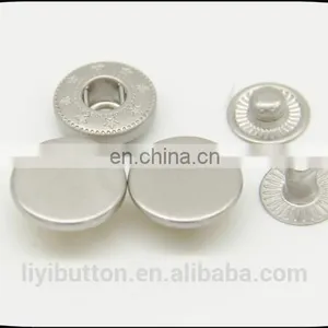 New Arrival Products, Shiny Side Matte Nickel Metal Snap Button, Snap Dome Button thumbnail-1