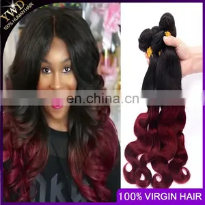 Ombre Hair Extensions Cheap 8A Brazilian Virgin Hair Body Wave1B/BUG Brazilian Human Hair Weave Bundles 10-26inch Paypal Accept thumbnail-1