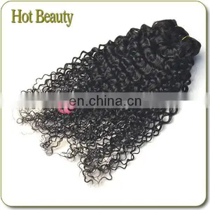 100% Virgin Human Hair Weaving no Fiber no Synthetic Afro Kinky Hair Weave thumbnail-2