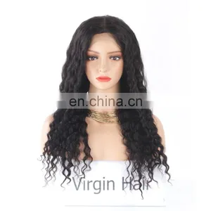 Human Hair Glueless Lace Front Wig Mongolian Kinky Curly Hair Wigs thumbnail-2