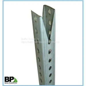 Steel Hot-dipped Galvanized Full Perforations Square Tube Sign Posts thumbnail-4