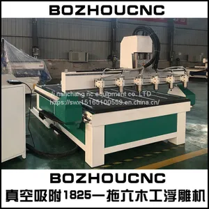 Composite Plate CNC Cutting Machine Automatic Tool Change 12 Knife Bank Woodworking Engraving Machine Factory Holing Cutting Woodworking Engraving Machine Supplier thumbnail-3