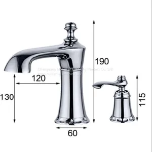 Wall Mounted Facuet Bathroom Mixer Tap Kitchen Facuet Mixer Taps Two Hole Facuet thumbnail-5