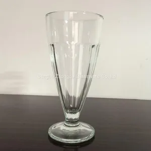 340ml Glass Ice Cream Cup Hot Sale Transparent Glass Ice Cream Bowl for Dessert Bar thumbnail-3