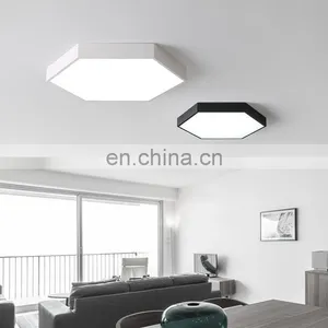 Modern Creative Geometric Wrought Iron Remote Control Ceiling Lamps thumbnail-6