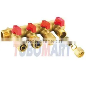 Underfloor Heating Ball Valve Manifold for Pex Pipe thumbnail-1