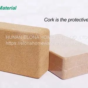 Factory Price Gym Equipment High Quality Wholesale Eco-friendly Cork Eva Yoga Block thumbnail-2