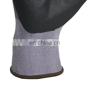 Anti Slip Oil Labor Construction Heavy Duty Working Nitrile Coated Customize Work Gloves thumbnail-4