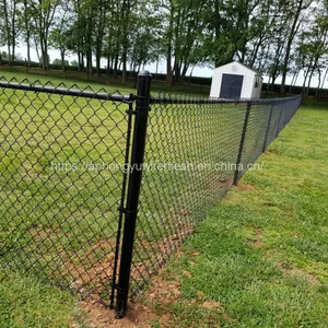 Black Chain Link Fence Chainlinkmesh Chainlink Fence Chain-link Chainlinkfencing Securityfence Commercialfecne Industrialfence Residentialfence thumbnail-5