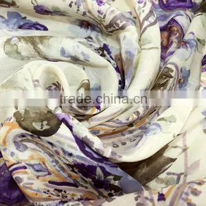 17*21 Linen Print Fabric,women's Fashion Dress Fabric,100% Linen Fabric thumbnail-2