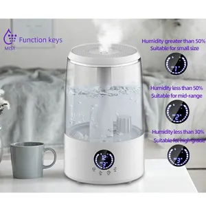 Factory Supply High Quality Smart Appliances LCD Control Desktop Humidifier Double Spray Nozzle Household 3.5L Ultrasonic Humidifier thumbnail-1