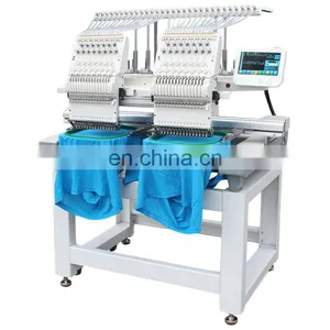 2 Head Industrial Flat Embroidery Machine Computerized Automatic High Speed 3D Computer Embroidery Machine Price thumbnail-1